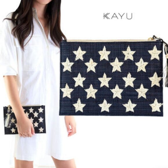 Kayu Raffia Star Pouch with Hand Embroidery - Picture 2 of 11